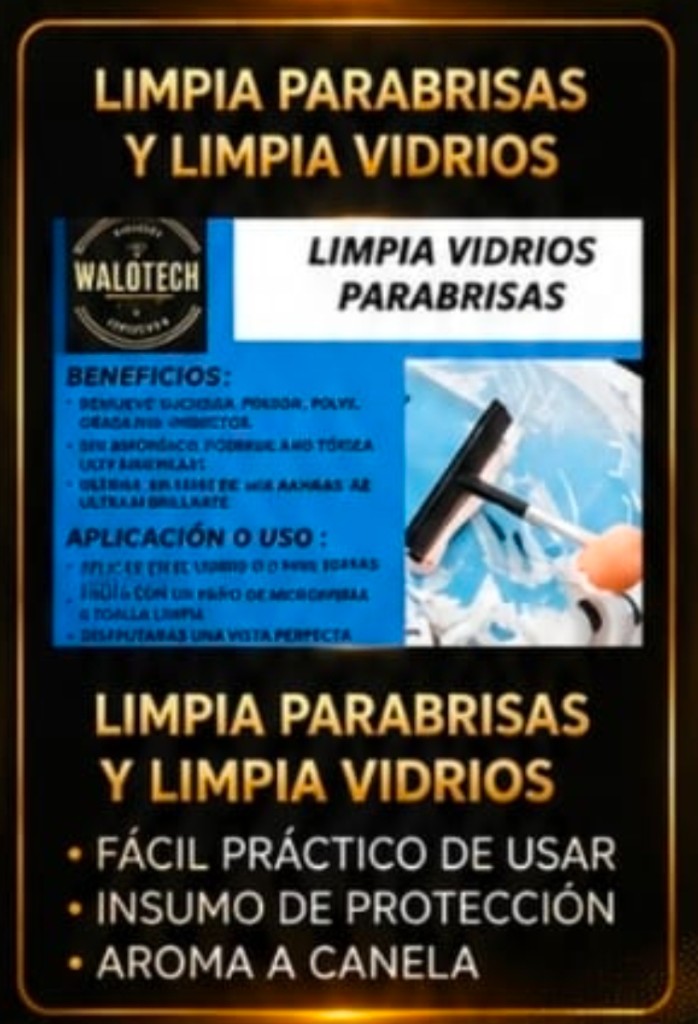 Limpia Parabrisas y Vidrios Walotech