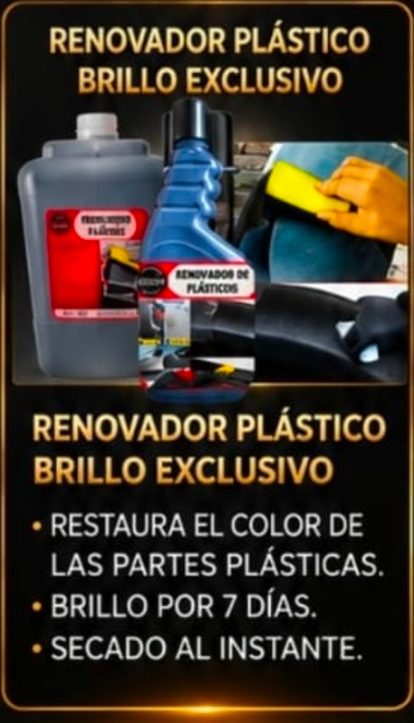 Renovador Plástico Brillo Exclusivo Walotech
