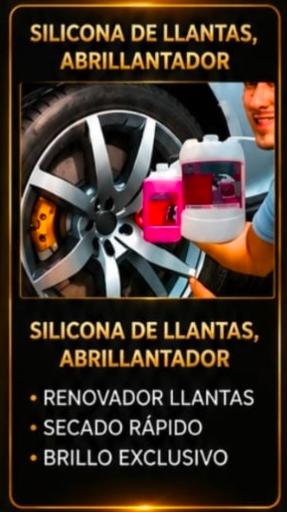 Silicona de Llantas Abrillantador Walotech